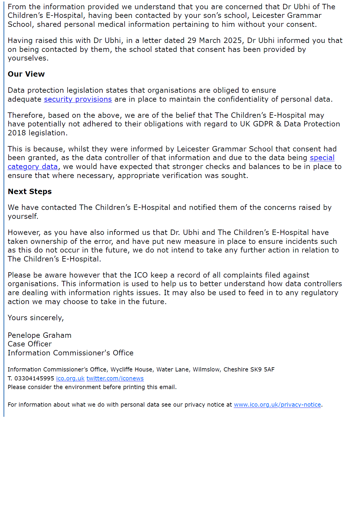 18dec25 ICO IC-378698-Z4H6 Penelope Graham Dr Ubhi Conclusion.pg2