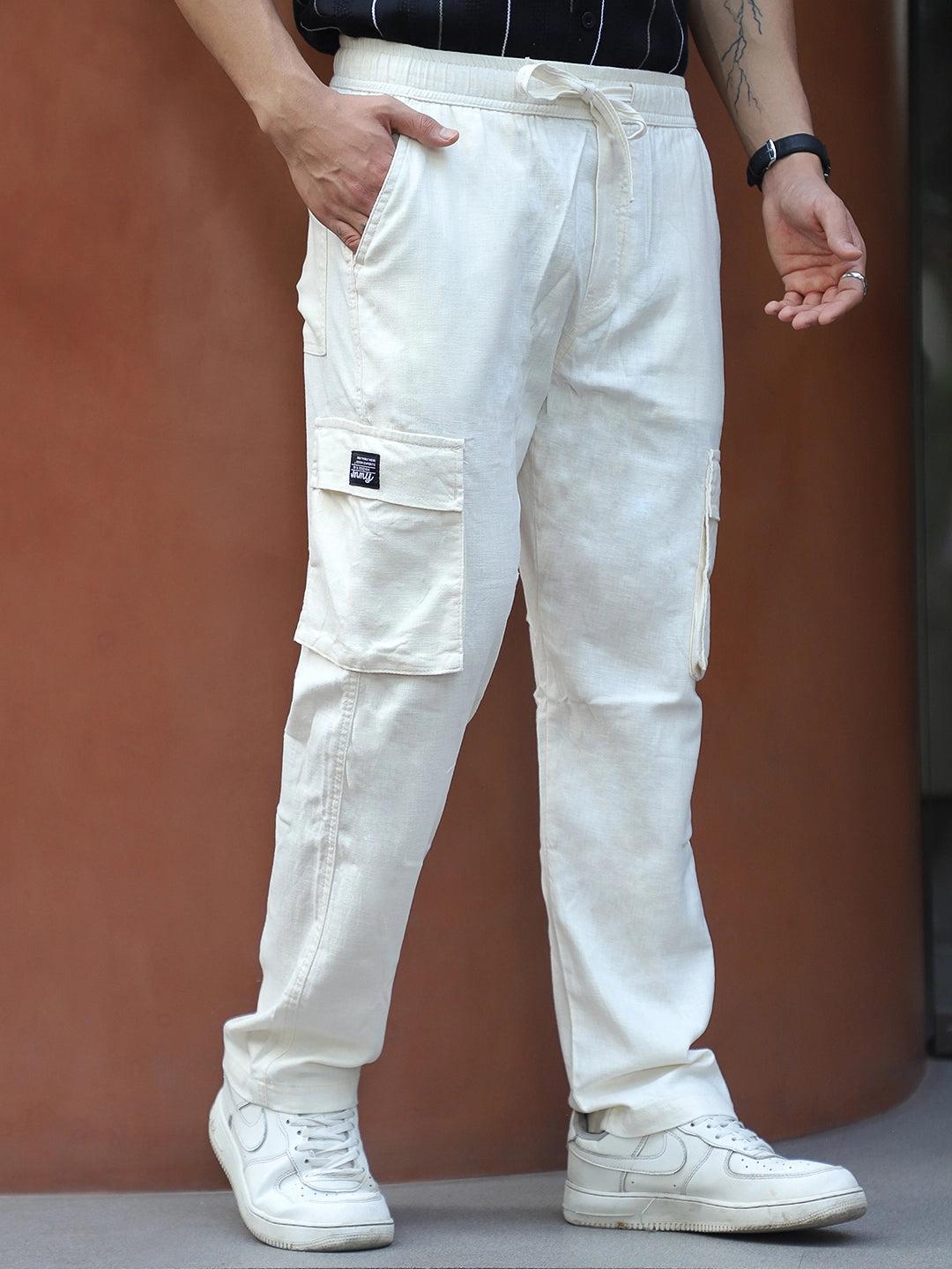 Desert Cream Linen Cargo