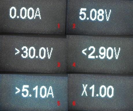 USB Safety Tester j7-t_service_menu