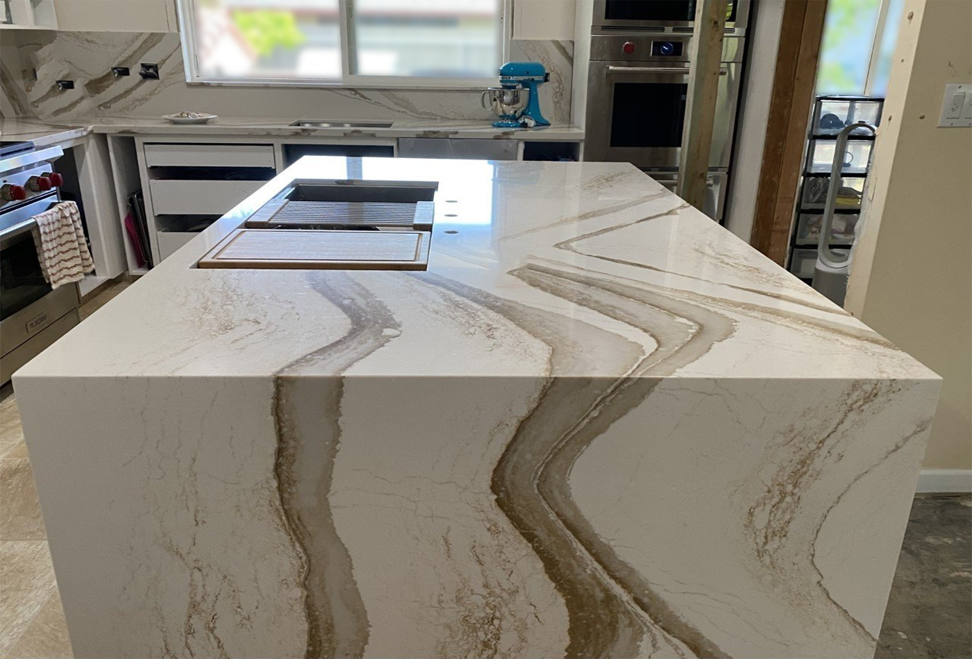 waterfall edge worktop