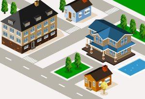 تصميم بيوت منزلية مع الحديثة ثلاث الابعاد قابل للتعديل