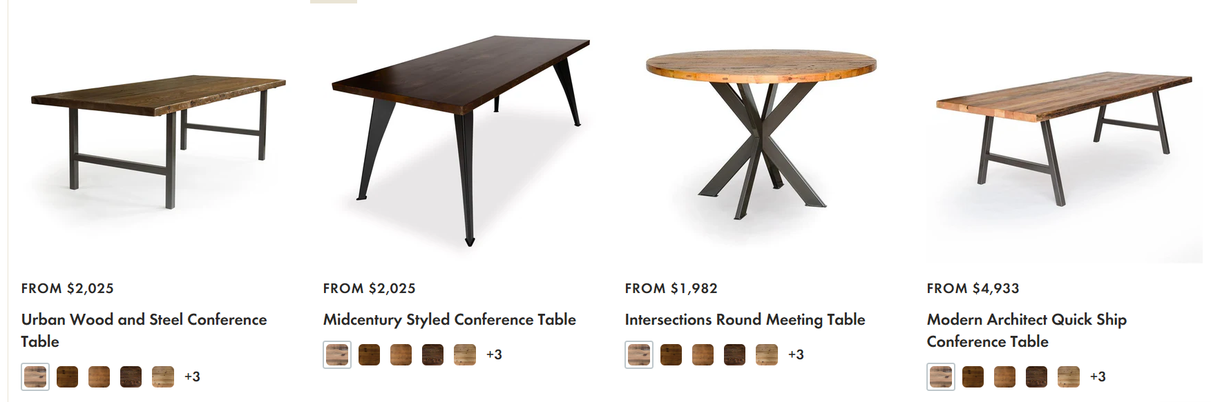 Wood Conference Room Tables