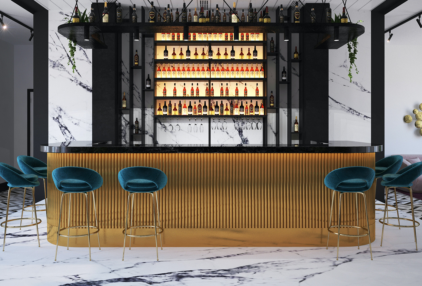 home bar installation