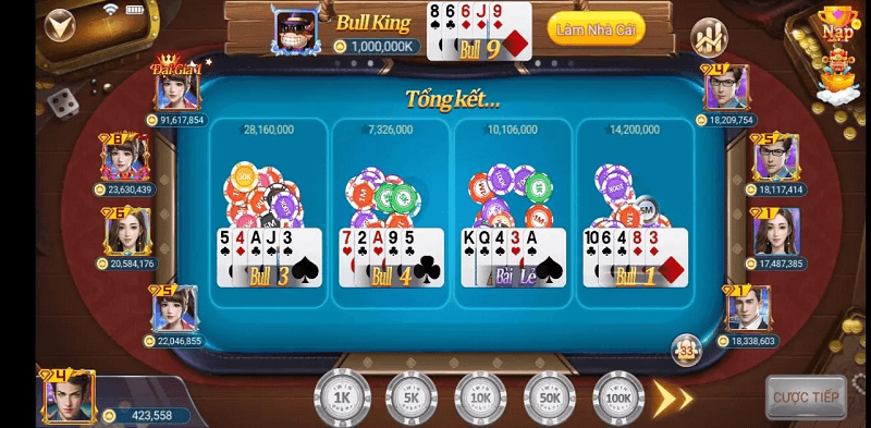 game bài poker bull