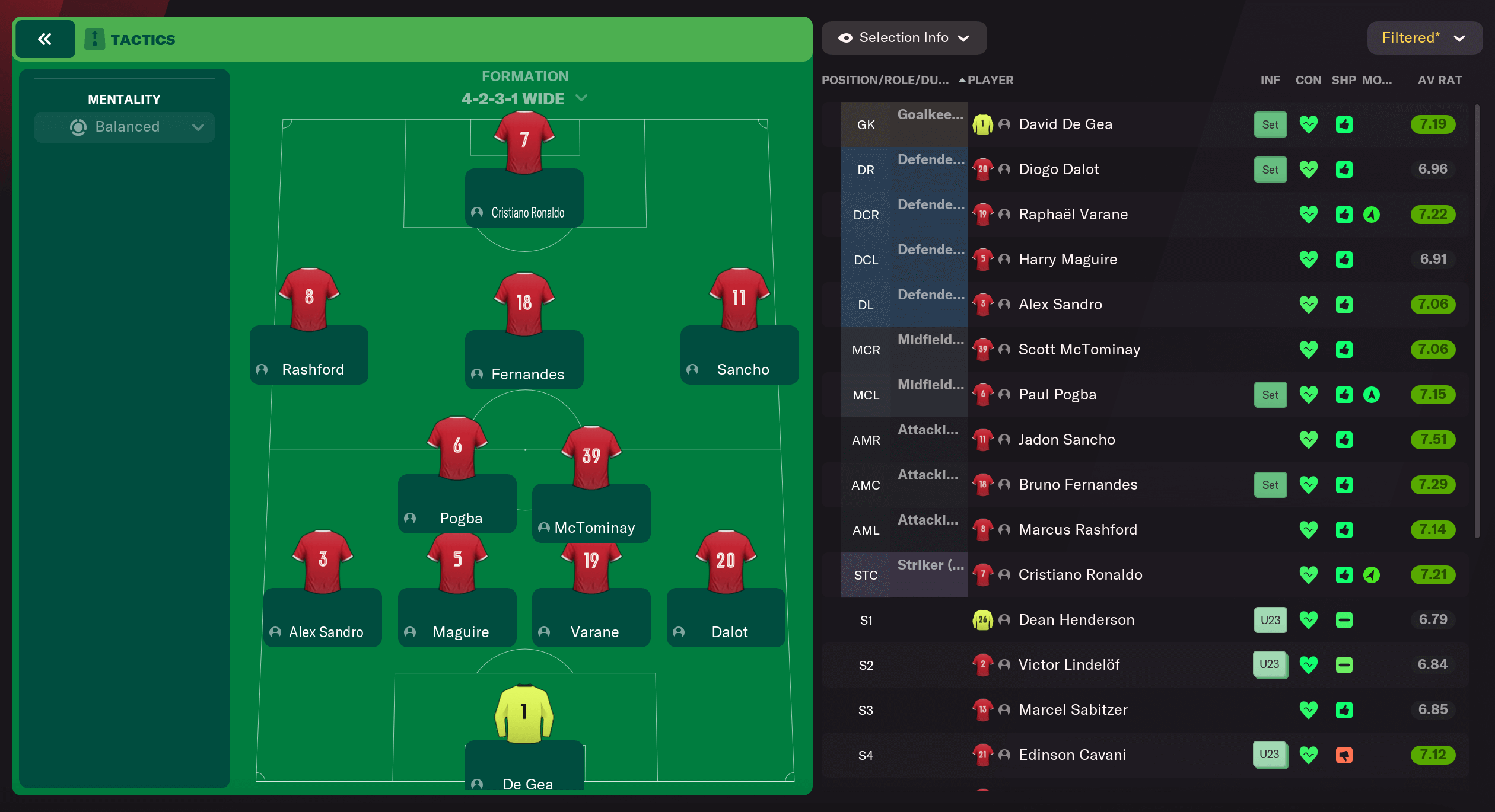 FM22 Ten Hag at Man Utd - second season - tactics