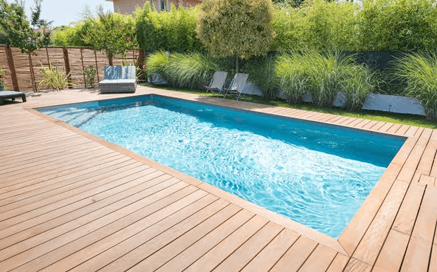 Designer swimming pool covers