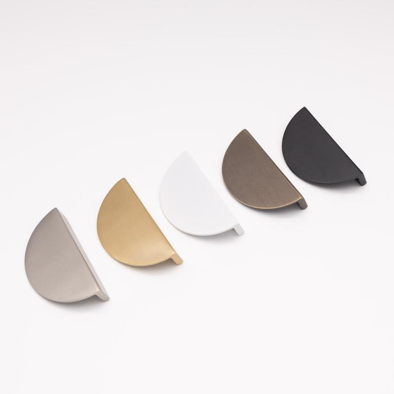 Furniture Brass Half Moon Handles - Image 1