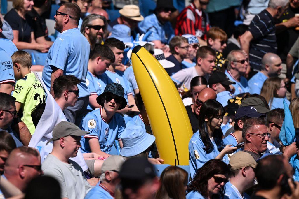 Why do Man City fans have inflatable bananas? | Football | Metro News