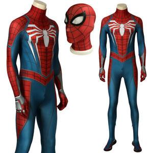 Game SPIDERMAN PS4 Spiderman Costume Superhero Cosplay Adult ...