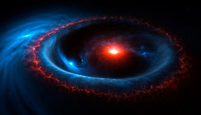 T Coronae Borealis (T CrB) est un système stellaire binaire et une nova récurrente situés à environ 2 600 à 3 000 années-lumière de la Terre, dont l’explosion imminente est très surveillée par les astronomes.