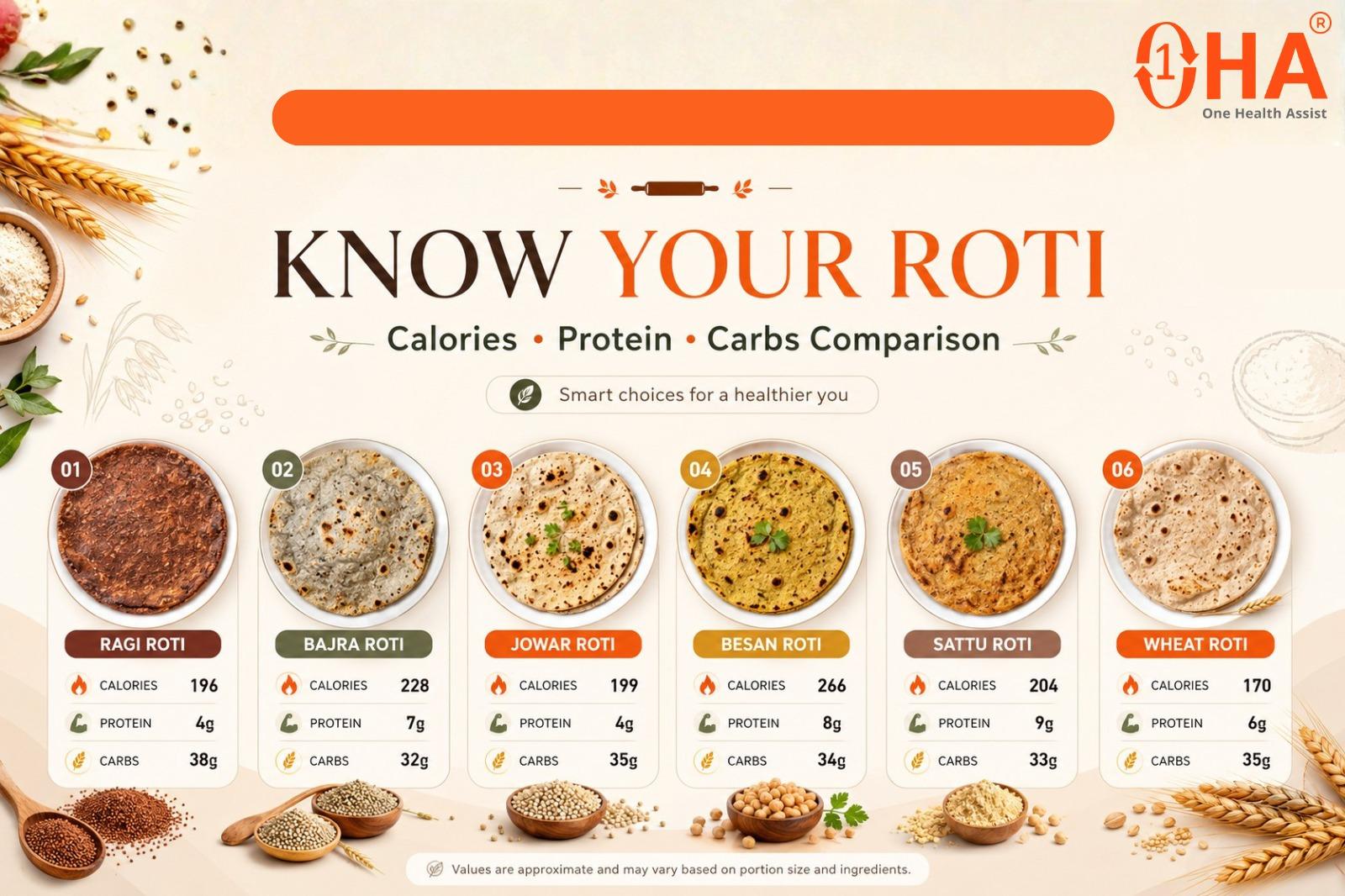 Protein in 1 Roti: Wheat, Jowar, Bajra & All Types 2026
