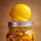 Photo: For a sore throat - cut up 2 lemons, ( Organic Preferred ) drop them in a small mason jar and pour raw honey over them until it fills up about 1/3 of the jar. You can immediately see the juice from the lemon being drawn out by the honey and the two swirling together. Let it sit in the fridge, over the next few weeks the lemon will darken and the mixture will thicken. The peels and pulp will break down as well and leave behind a golden, lumpy marmalade that you can scoop into a cup and poor piping hot water over  use it on Toast or Tea or Cheesecake and Dozens of other uses Facial Scrub  Add Cinnamon and Ginger for more Antibacterial fighting Goodness  Daw