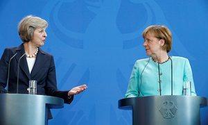 May and Merkel in Berlin