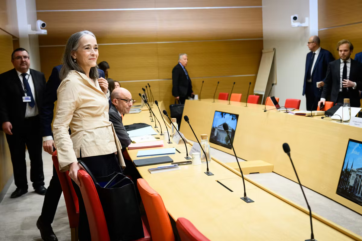 Delphine Ernotte, Presidente de France Television, lors de son audition devant la commission d enquete sur la neutralite, le fonctionnement et le financement de l audiovisuel public
