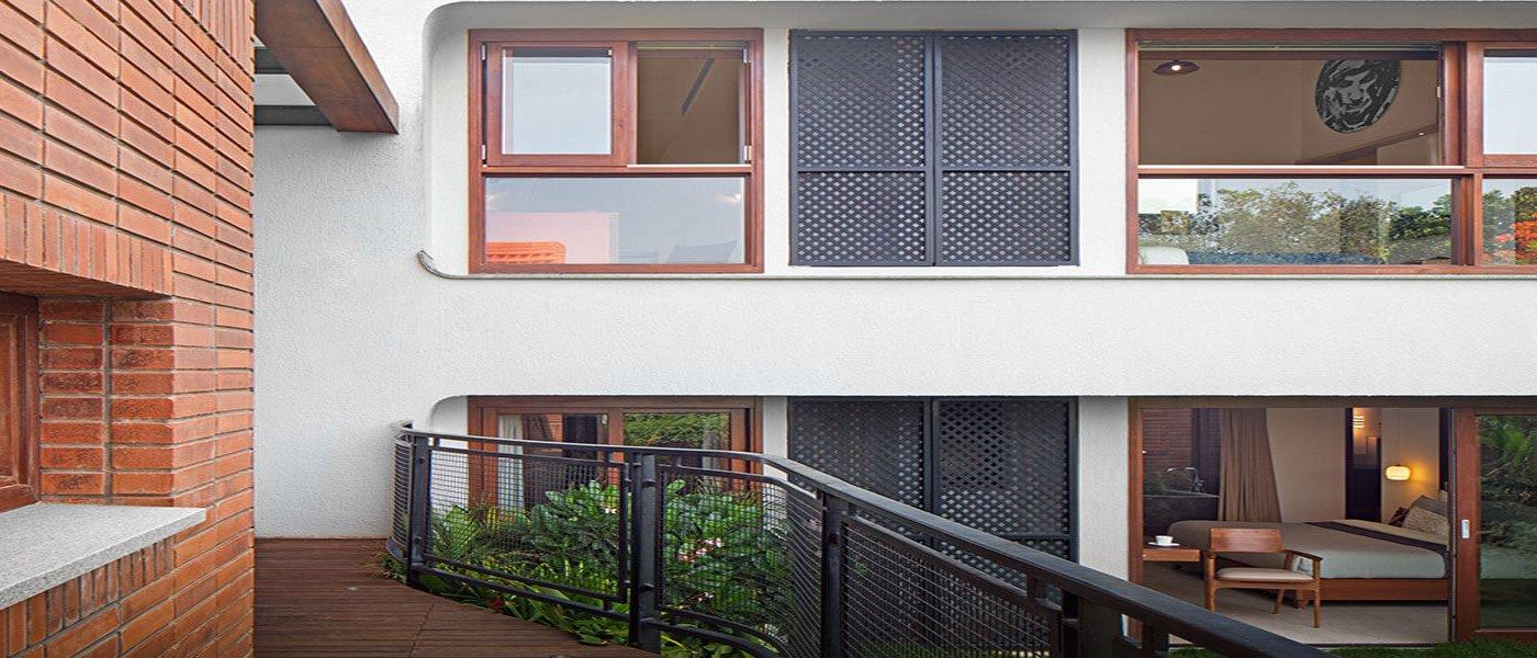a balcony view from ultra luxury home in Bangalore (near Sir MVIT college Road)