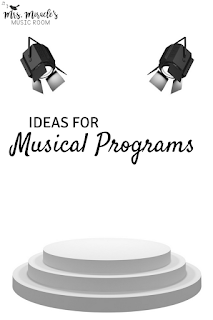 Ideas for musical programs: Round-up of posts about elementary music programs based off of children's literature and themes!