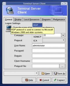 Terminal Server Client for connecting to Windows Servers