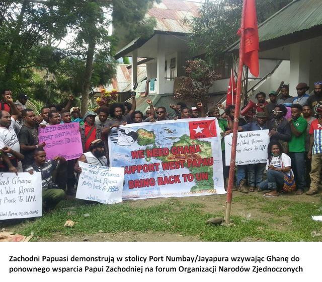 zachodni papuasi demonstrują