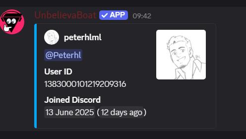 Pypal Scammer aka molinarts / mol-arts / molinarts2 new discord account.  Discord ID User ID  1383000101219209316  Joined Discord 13 June 2025 (12 days ago)