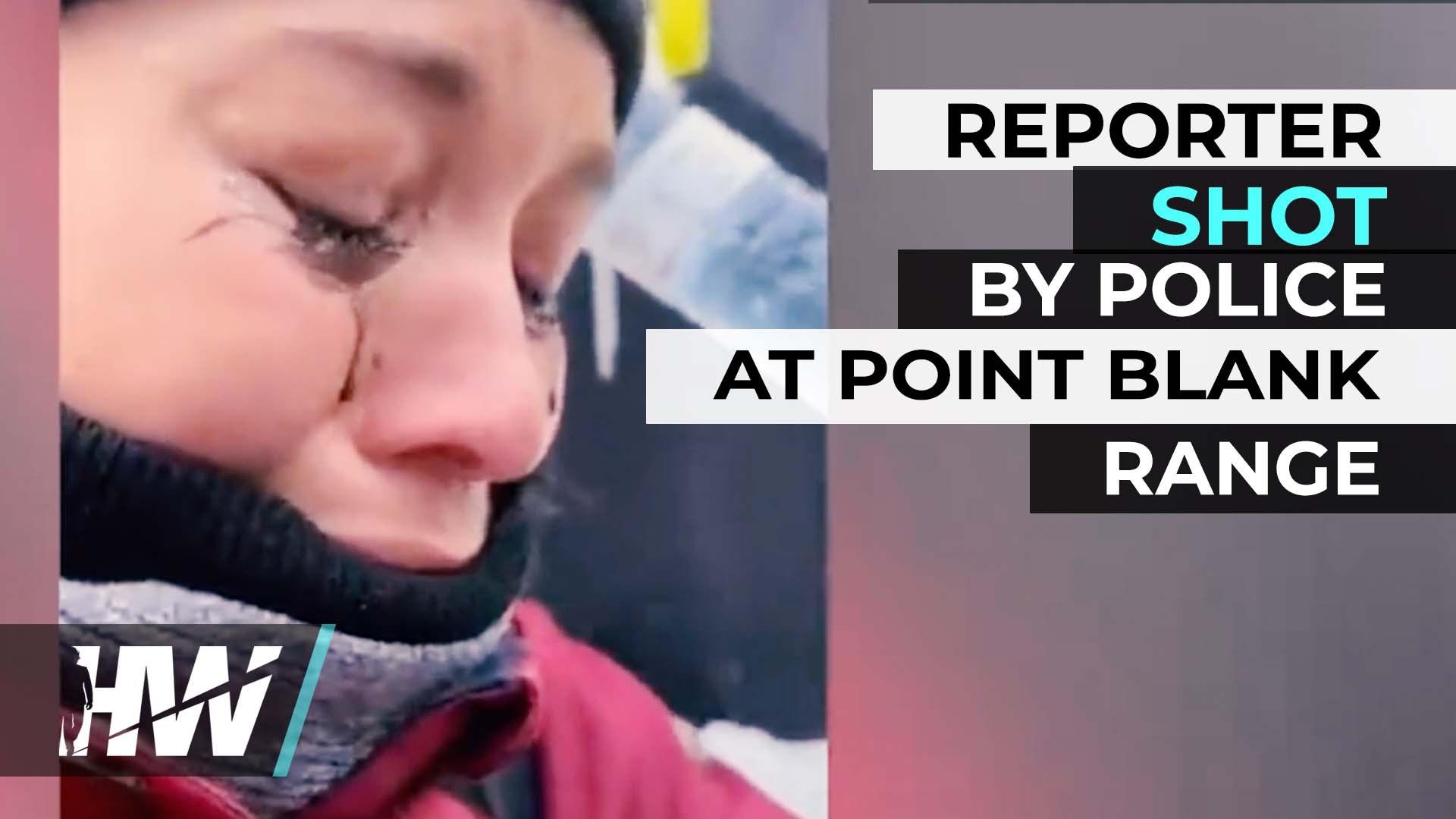 REPORTER SHOT BY POLICE AT POINT BLANK RANGE