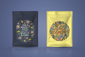 Free Pouch Packaging Mockup PSD