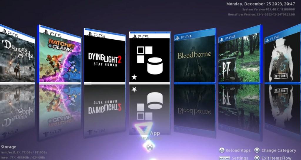 Release: Itemzflow for PS5 (PS5 Backups support) - Wololo.net