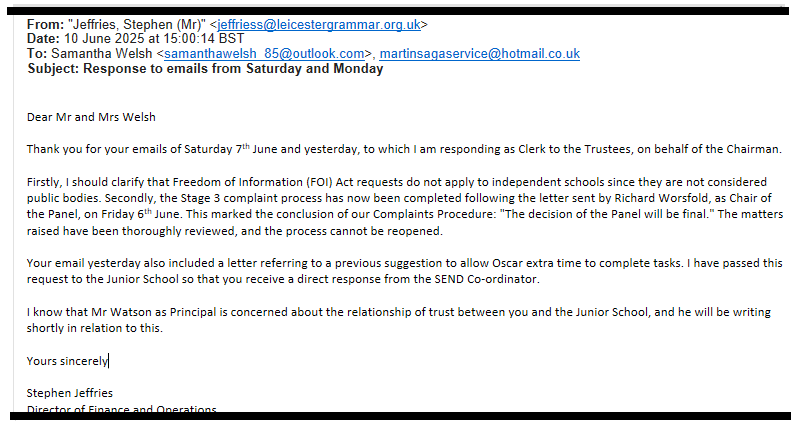 45818 10-06-25 15:00 from Stephen Jeffries