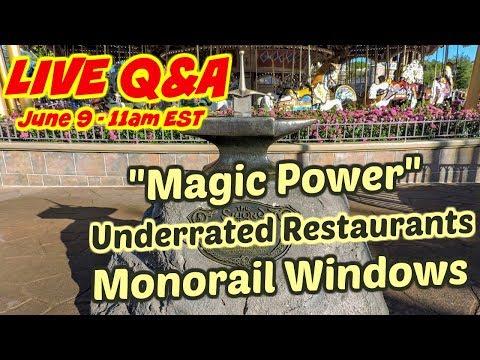 LIVE Q&A - "Magic Power" Underrated Restaurants Monorail Windows - 동영상