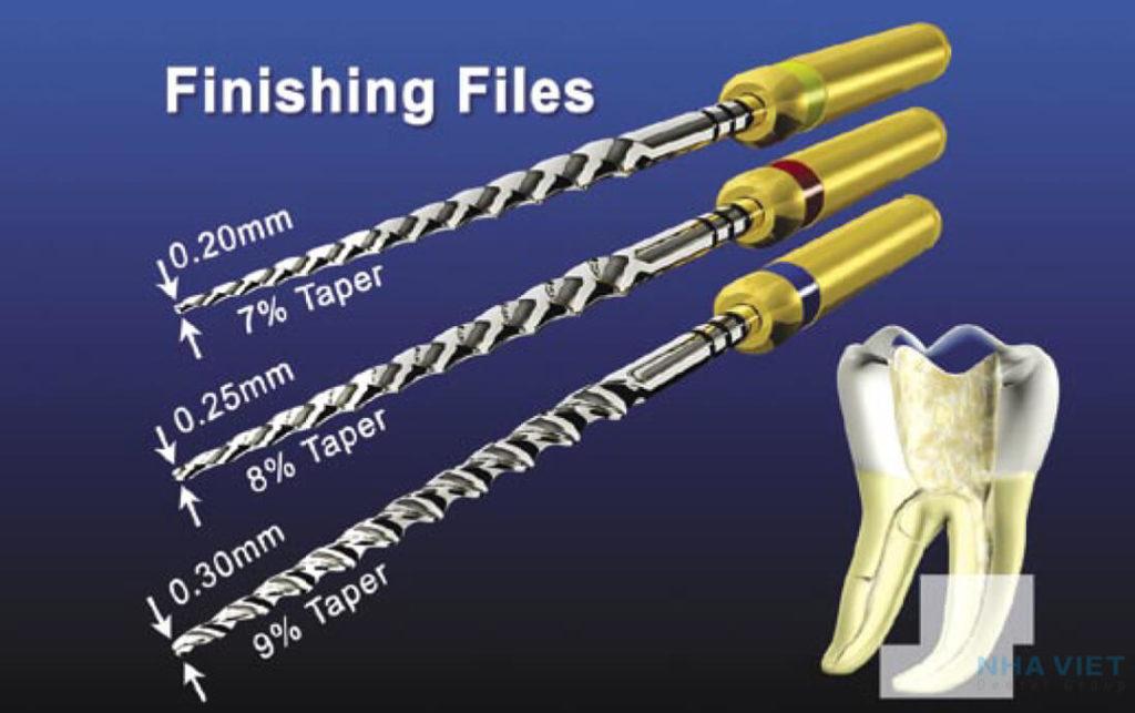 Đường kính trâm protaper