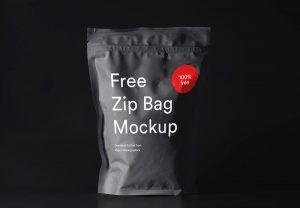 Free Zip Pouch Mockup PSD