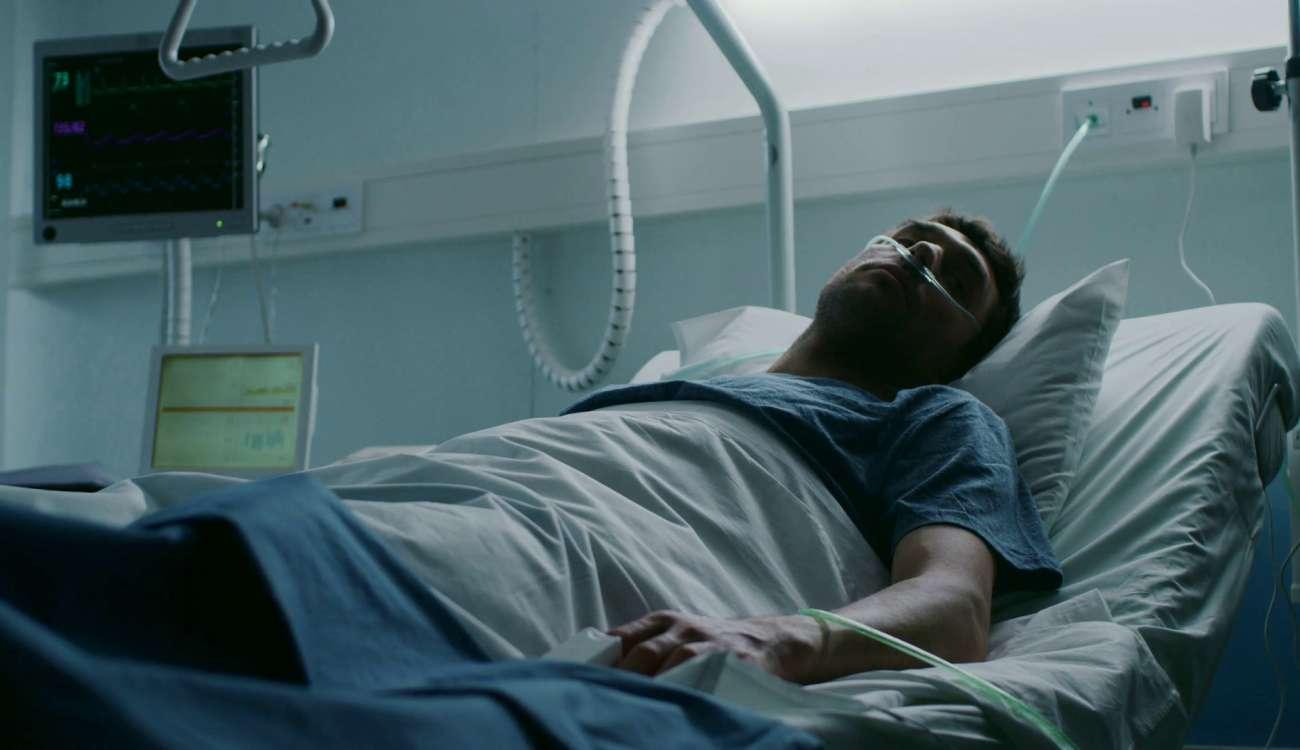 Znalezione obrazy dla zapytania young man in hospital bed