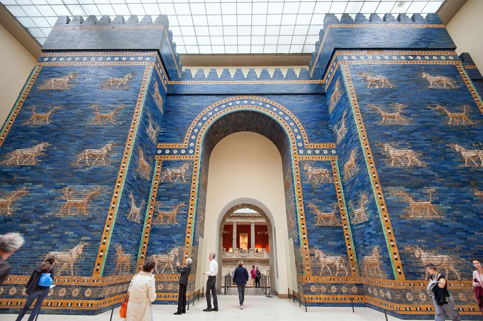 Ishtar Gate | Processional Way, Babylonian Art, Neo-Babylonian Empire | Britannica