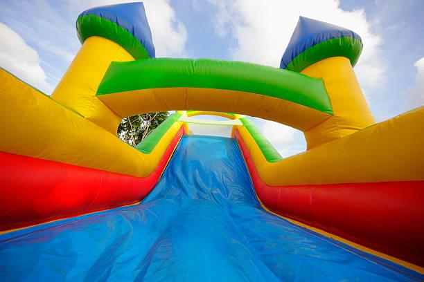 Bounce house Image of a colorful bounce house bounce houses stock pictures, royalty-free photos & images