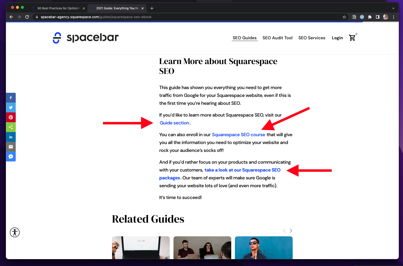 expert SEO services for Squarespace