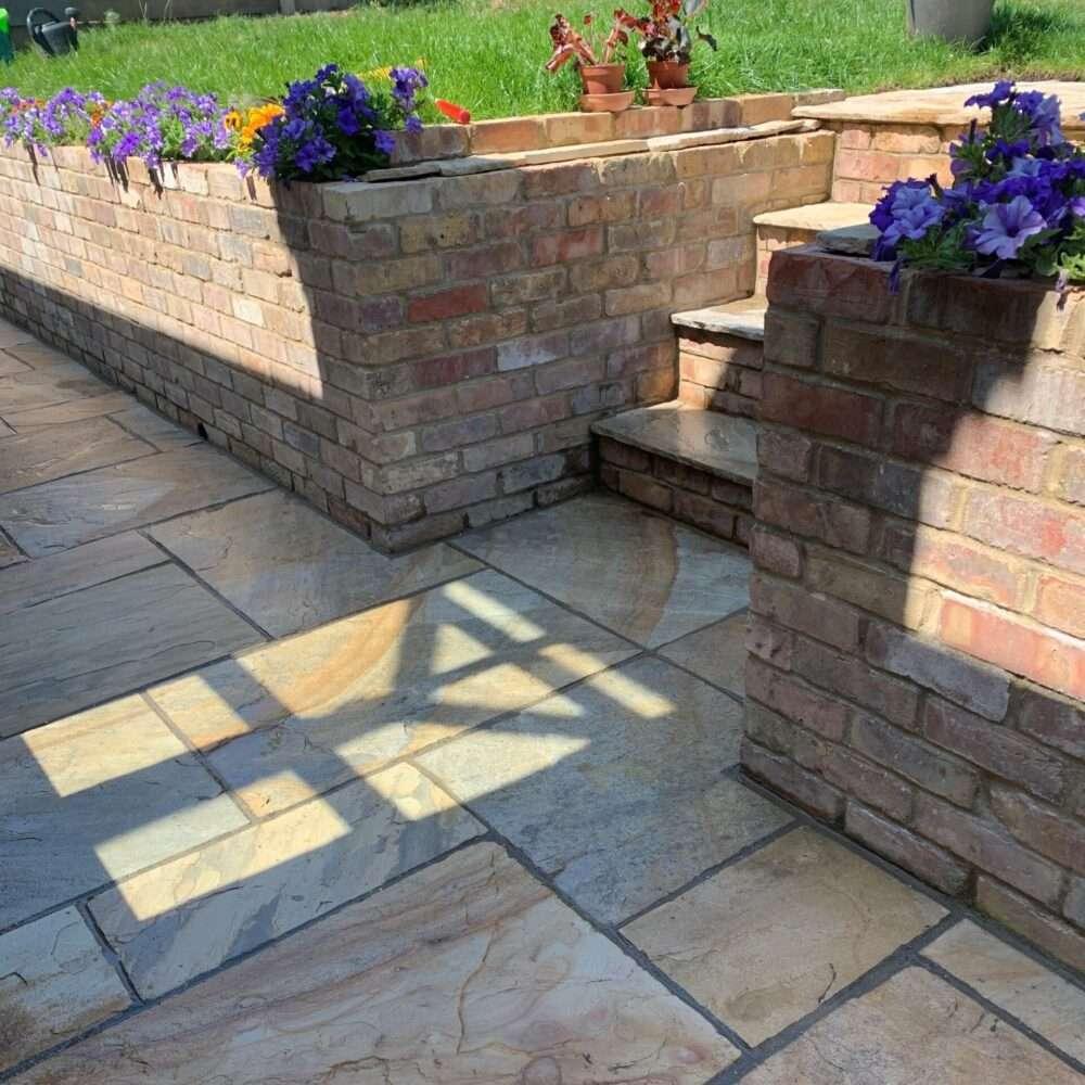 Fossil Mint Indian Sandstone Paving