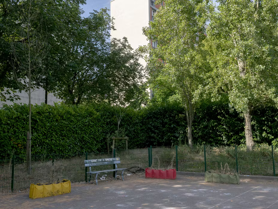La cour de l’école Franc-Nohain, à Paris, le 6 juillet 2026.