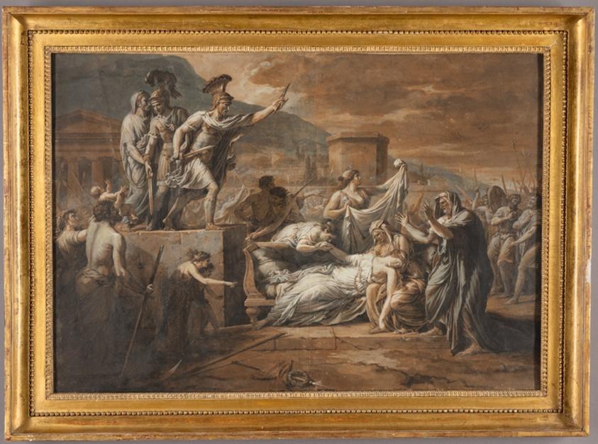 Brutus Exhorting the Romans after the Death of Lucretia (c. 1790) // Étienne Barthélemy Garnier French, 1759-1849