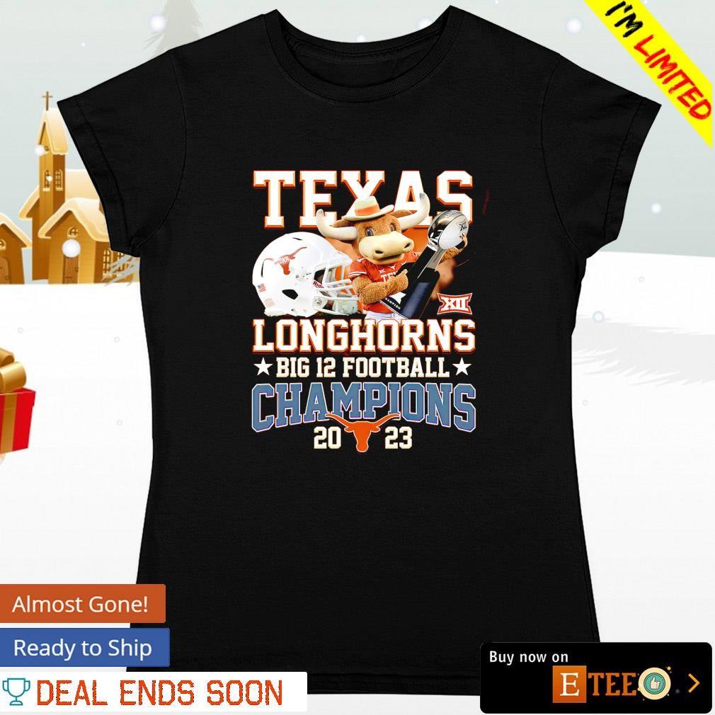 Texas Longhorns Big 12 football Champions 2023 shirt ladies-tee