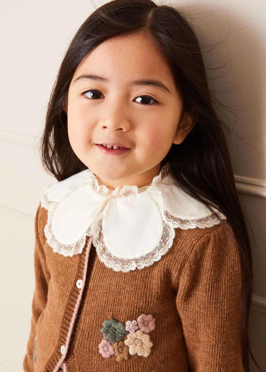 Lace Trim Petal Collar Top in Cream – Pepa London – Pepa London US