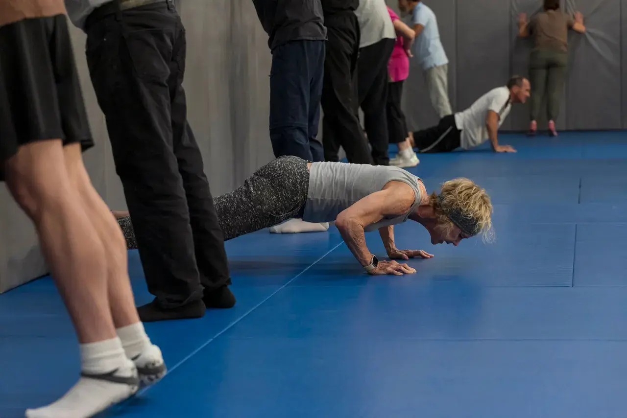 Amy Lindberg at the gym