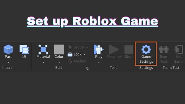 set up roblox game