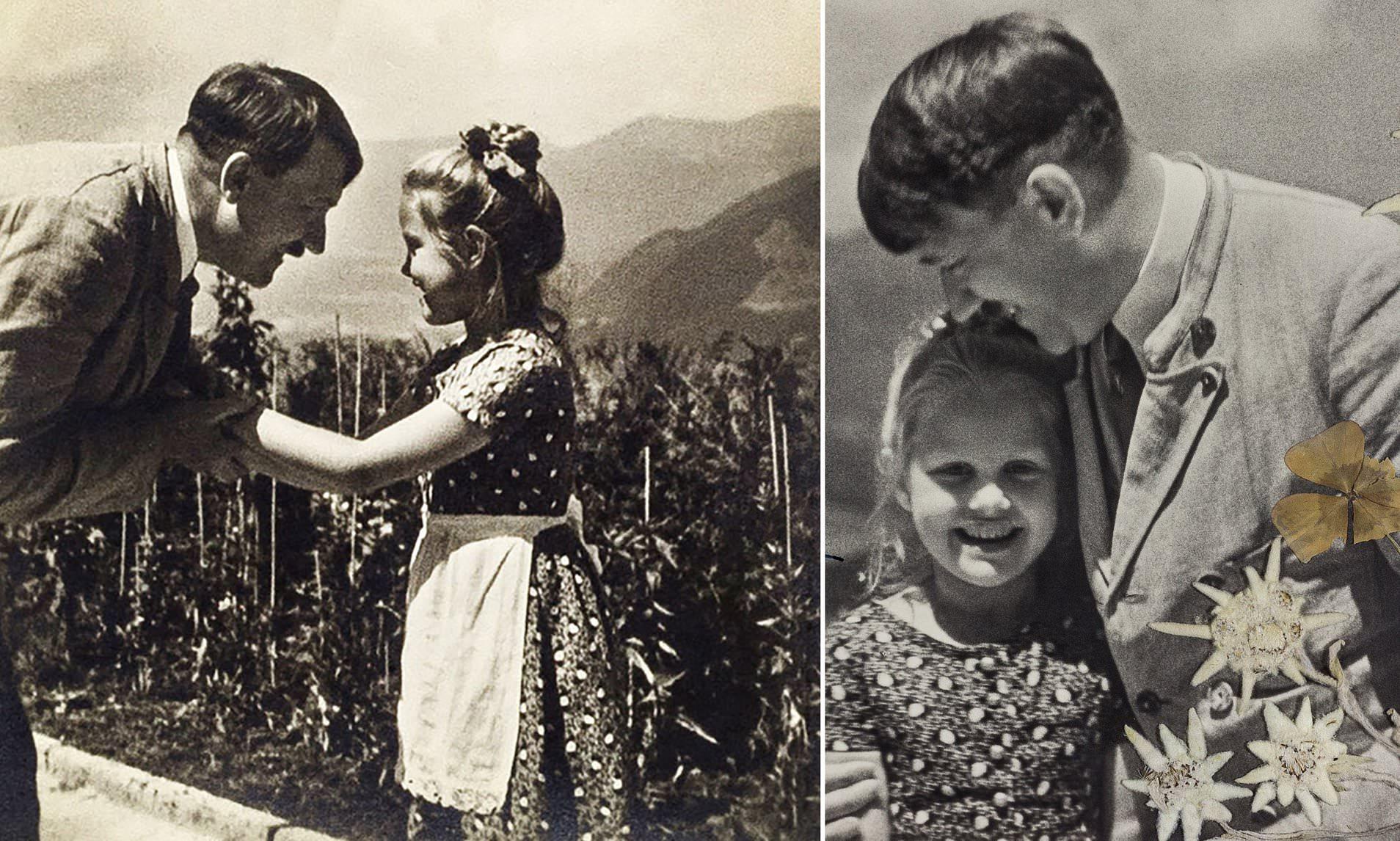 Astonishing photo of Adolf Hitler smiling and hugging Jewish girl | Daily  Mail Online
