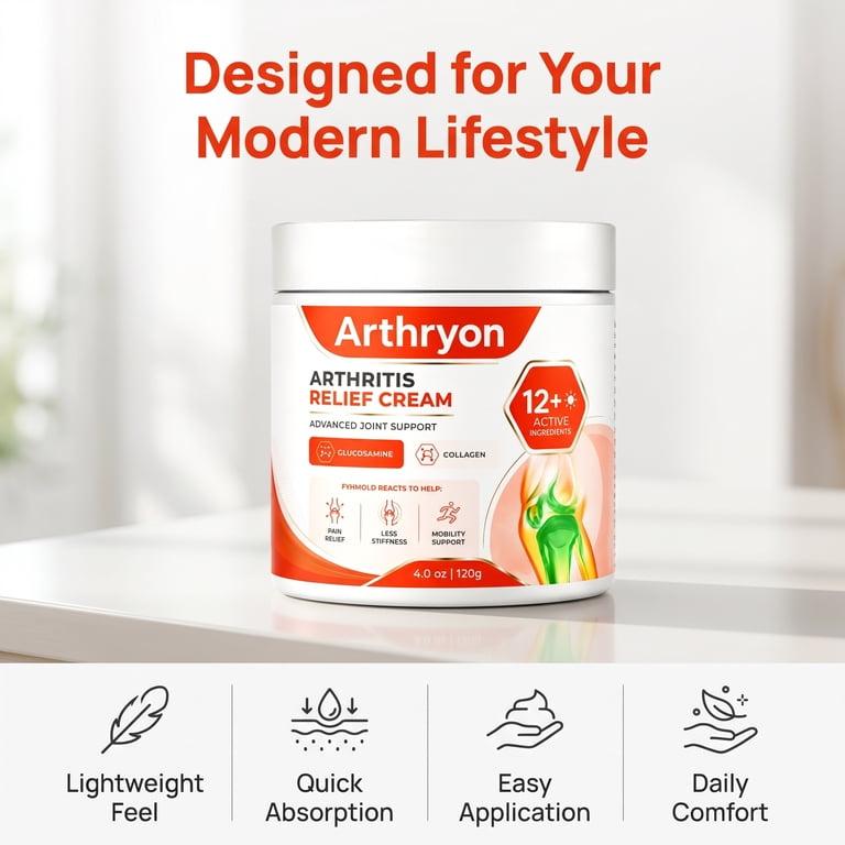 Arthryon Soothing Comfort Cream – Lightweight Body Care for Knees, Hands & Shoulders – 4 oz (3PCS) - Walmart.com