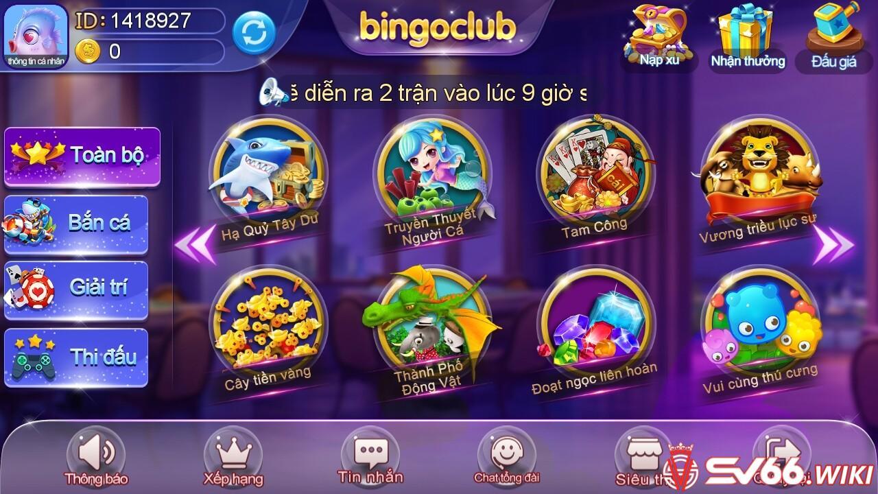 Bingo.Club dù không phải là cái tên kỳ cựu nhưng lại luôn là địa chỉ thuộc top đầu