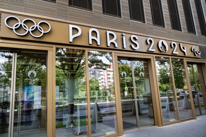 Le quartier général du Comité d’organisation des Jeux olympiques à Saint-Denis (Seine-Saint-Denis), le 14 août 2023.