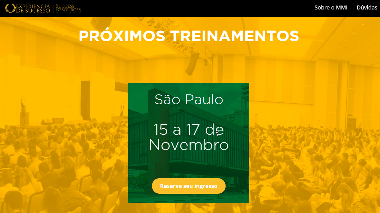 MMI - Millionaire Mind Intensive - Como Comprar - Passo 02
