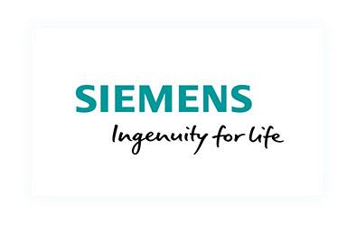 Siemens logo with the tagline Ingenuity for Life, symbolizing innovation and technology leadership.