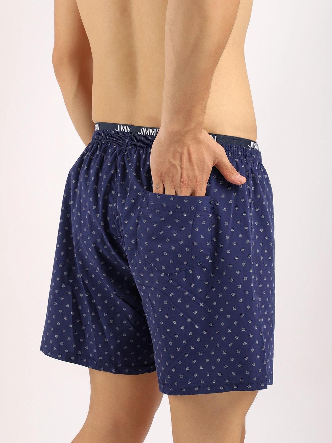 Wild Flower Navy Blue Boxer