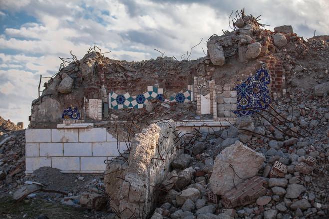 Islamic State militants destroyed this Shiite religious shrine in the Syrian city of Raqqa.