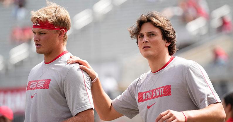 Ohio State QBs Lincoln Kienholz, Julian Sayin